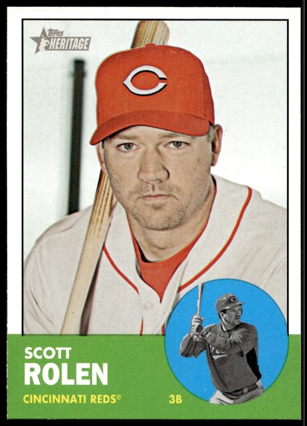Scott Rolen Cincinnati Reds 2012 Topps Heritage Card #203 Front