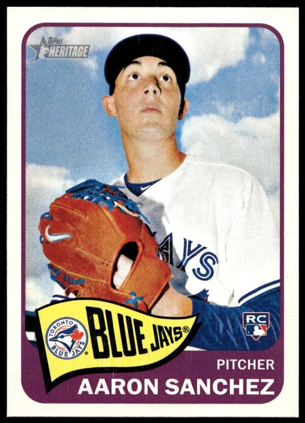 Aaron Sanchez 2014 Topps Heritage High Number Baseball Card Front #H579.