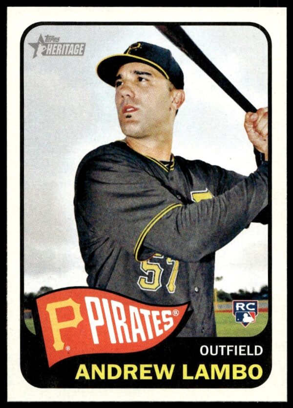 Andrew Lambo 2014 Topps Heritage Baseball Card #H577 Front Image.