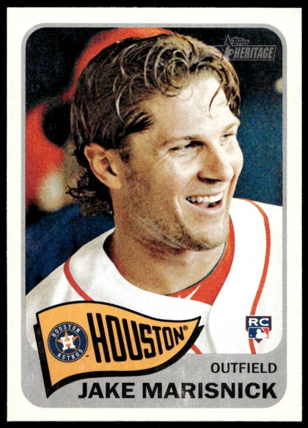 Jake Marisnick 2014 Topps Heritage Card #H569, Front View, Miami Marlins Uniform
