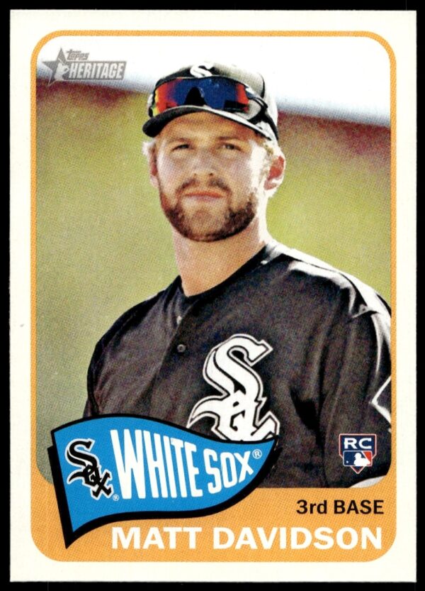Front view of Matt Davidson 2014 Topps Heritage High Series baseball card #H582.