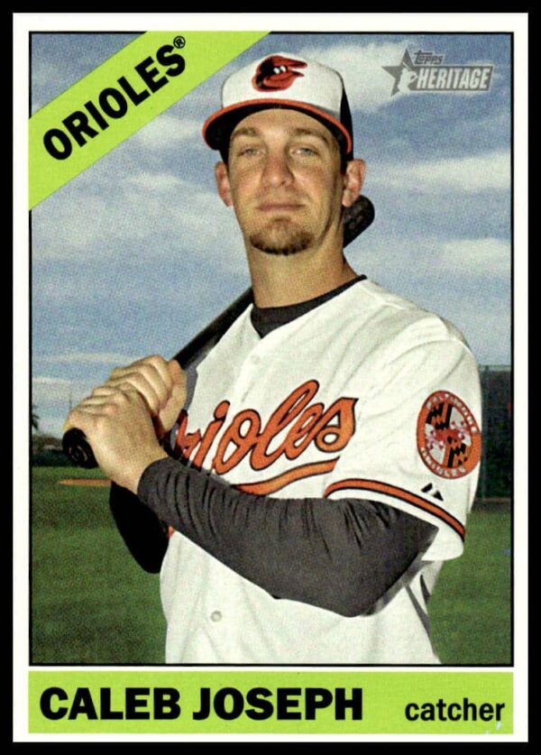Caleb Joseph 2015 Topps Heritage High Number Card #620 - Vintage Design Front View