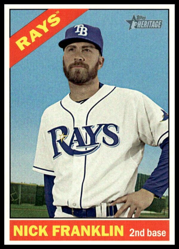 Nick Franklin 2015 Topps Heritage High Number Baseball Card #615 Front Design.