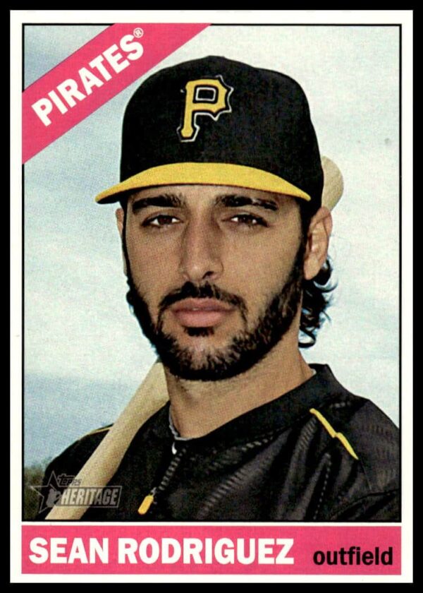 2015 Topps Heritage card featuring Sean Rodriguez of the Pittsburgh Pirates, number 574.