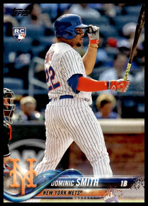 Dominic Smith 2018 Topps Series 1 #6 Baseball Card Front View.