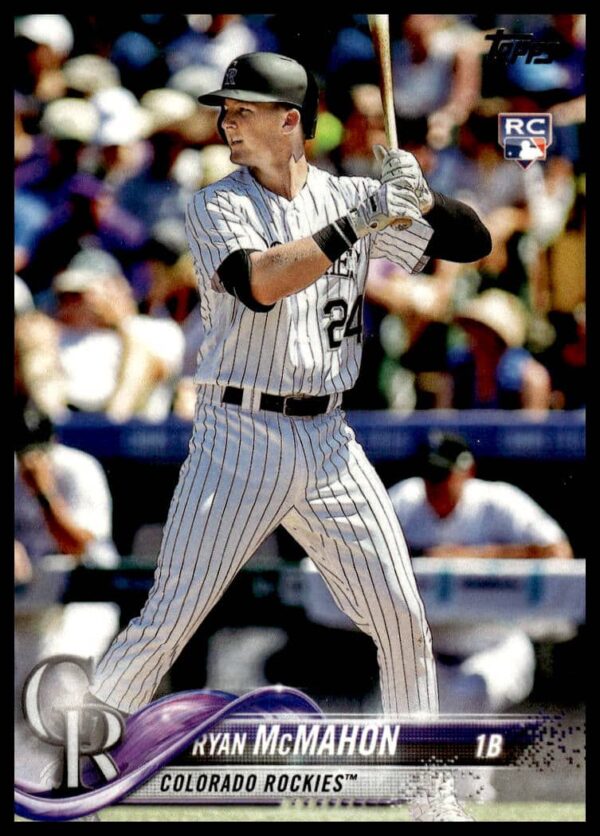 Pat Valaika 2018 Topps Series 1 Baseball Card #151, Colorado Rockies.