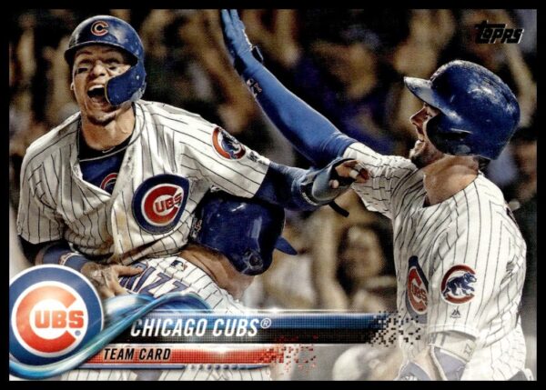 Chicago Cubs 2018 baseball card showcasing player in action, Series 2, #399.