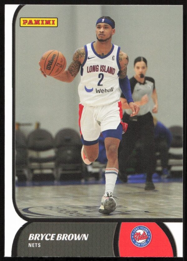Front view of Bryce Browns 2021-22 Panini NBA G League card, #79.