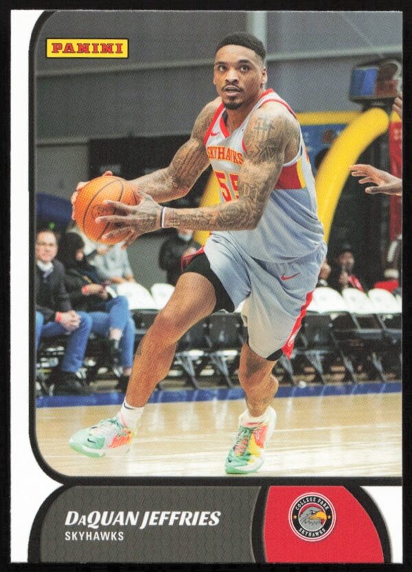 Front of DaQuan Jeffries 2021-22 Panini NBA G League card, #35.