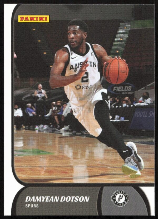 Damyean Dotson in action on 2021-22 Panini NBA G League Card #8.
