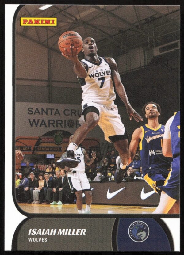 Isaiah Miller 2021-22 NBA G League Panini Card #68, showcasing dynamic athleticism.