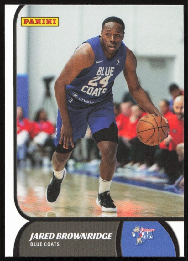 Jared Brownridge Panini NBA G League Card #42, 2021-22, front view.
