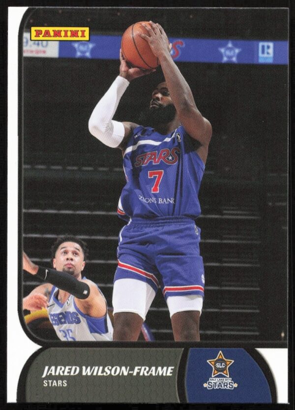 Jared Wilson-Frame Panini 2021-22 G League Card #120 Front View.