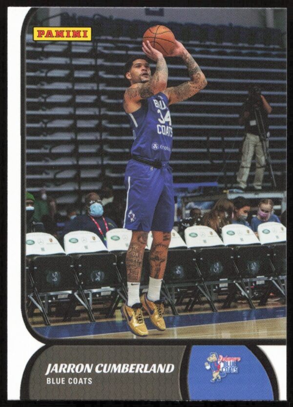 Jarron Cumberland NBA G League card 2021-22 #43, front view.