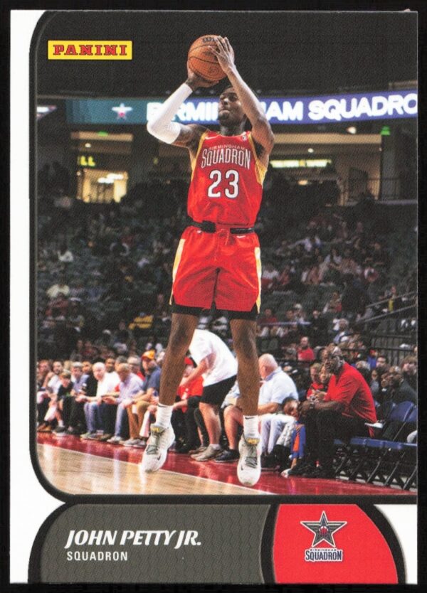 Panini 2021-22 NBA G League card, John Petty Jr. in jersey, player #16.