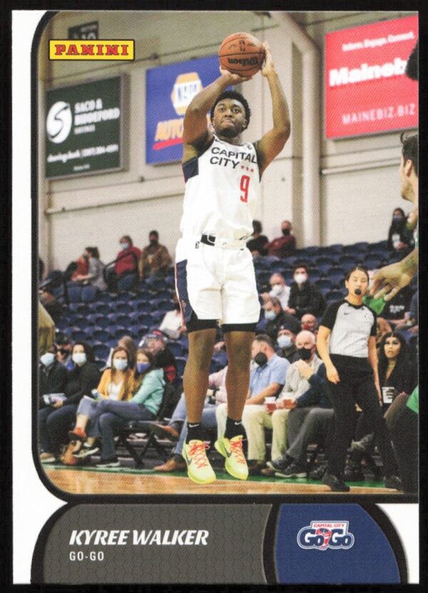Kyree Walker 2021-22 G League trading card showcasing dynamic action and athletic prowess.