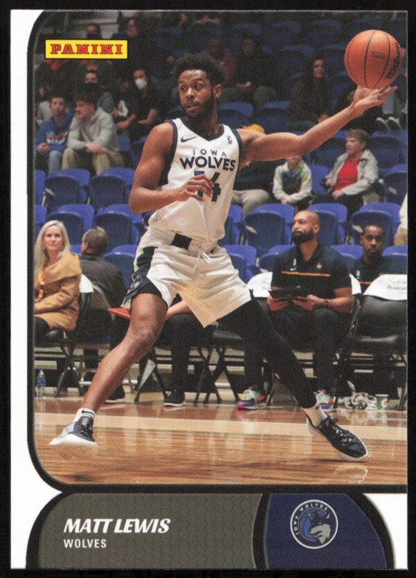 Front of 2021-22 Panini NBA G League Card featuring Matt Lewis, numbered 69.
