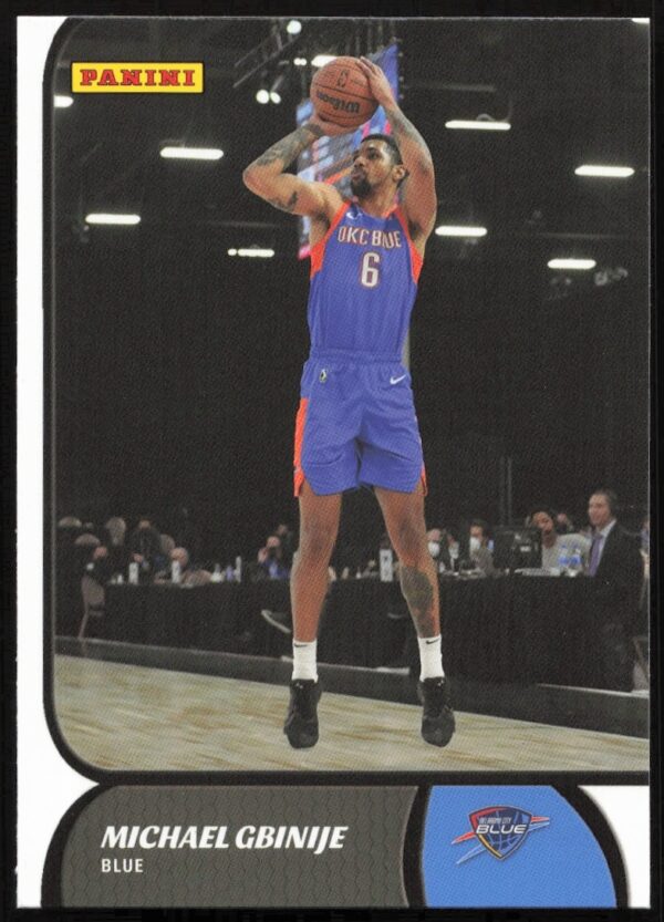 Michael Gbinije 2021-22 Panini NBA G League Card #105 Front View.