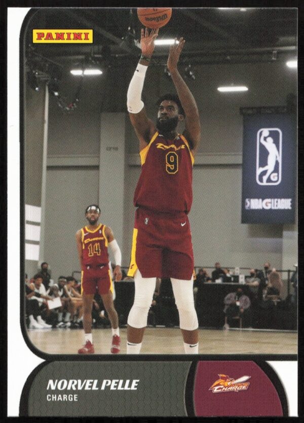 Norvel Pelle 2021-22 NBA G League trading card #30 with team colors and action shot.
