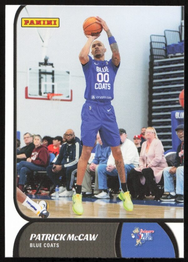Patrick McCaw 2021-22 Panini G League card #44, featuring action shot in basketball uniform.