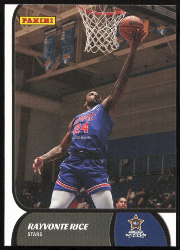 Rayvonte Rice 2021-22 Panini NBA G League Card #122 Action Shot.