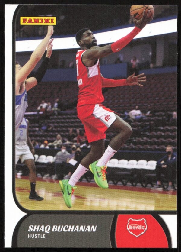 Shaq Buchanan Panini NBA G League card, 2021-22 season, front view.