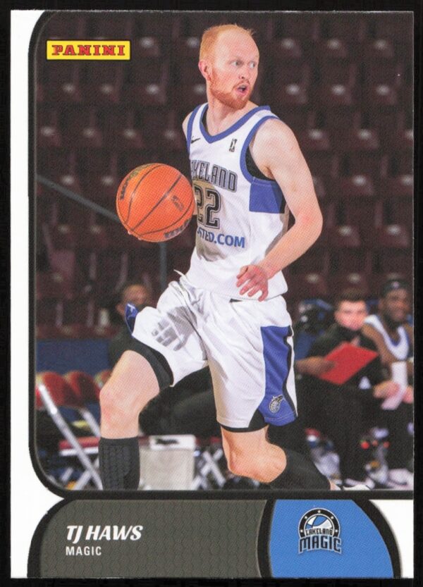 TJ Haws 2021-22 Panini NBA G League Card Front #76, featuring dynamic court action.