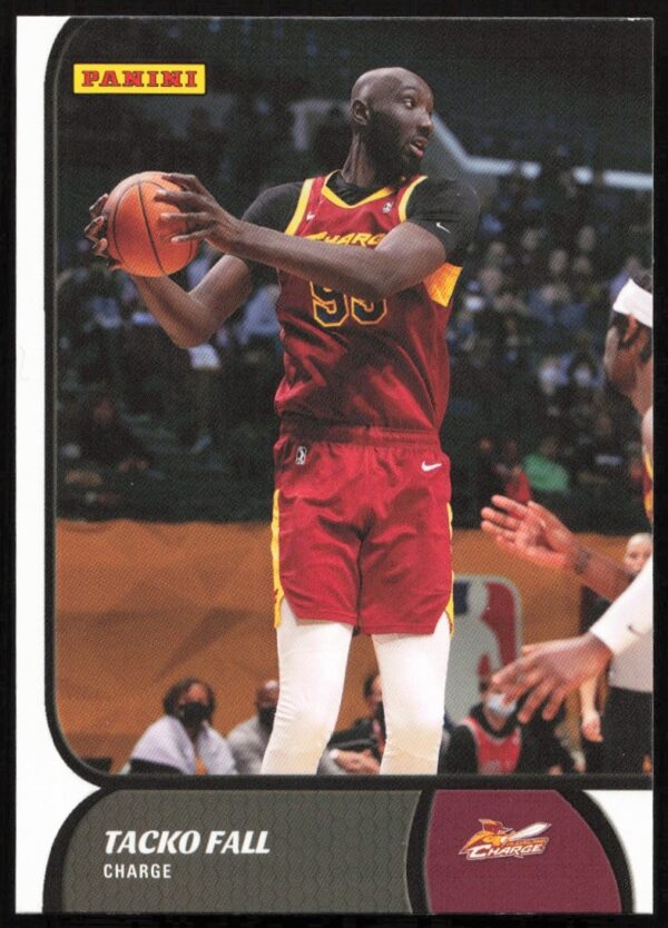 Tacko Fall 2021-22 Panini NBA G League Card Front #28, showcasing his basketball presence.