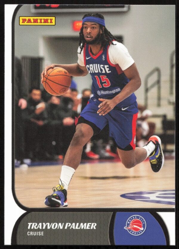 Trayvon Palmer NBA G League Card 2021-22, #102, showing action shot, front side.