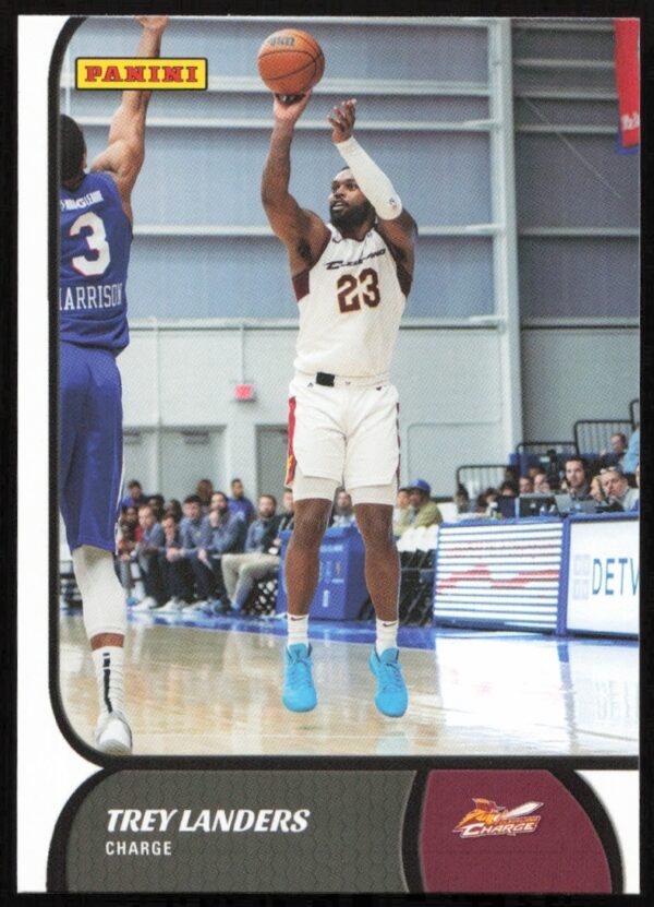Trey Landers 2021-22 Panini NBA G League Card #31 Featuring Action Shot.