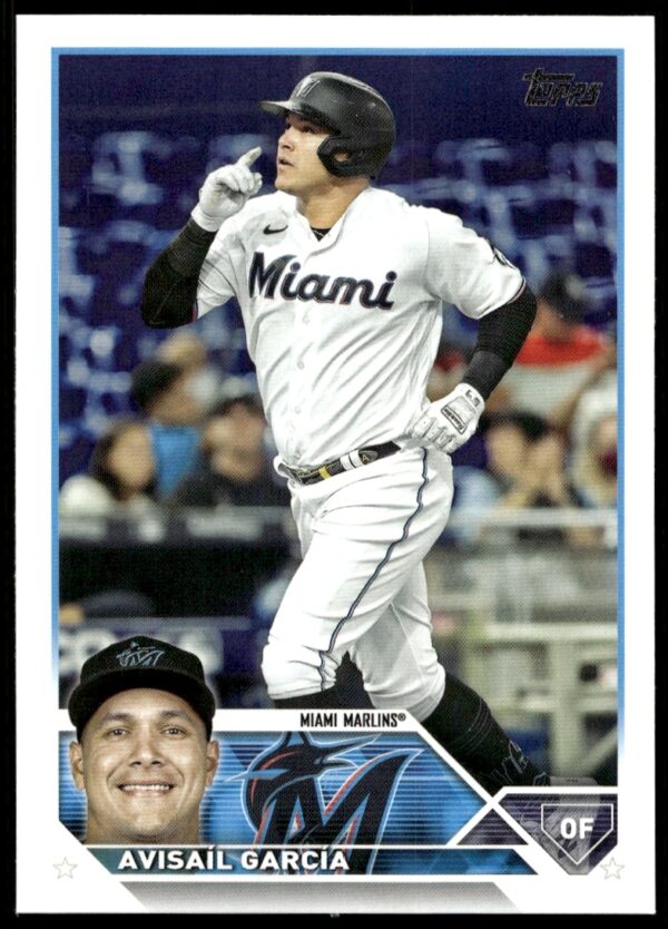 Avisail Garcia on 2023 Topps Series 2 Card #606, featuring dynamic action shot.