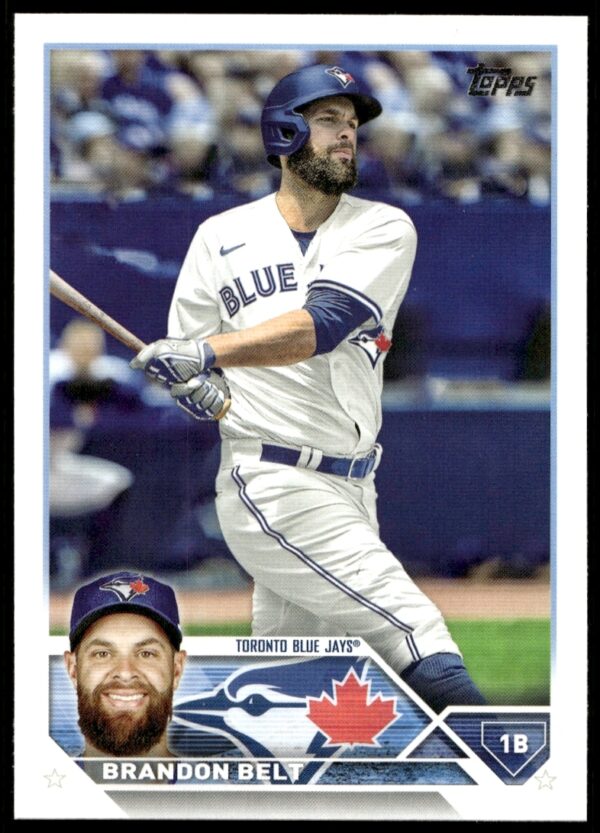 Brandon Belt 2023 Topps Series 2 Card #438 showcases dynamic action in team uniform.