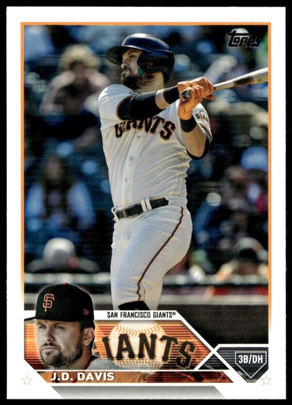 2023 Topps Series 2 J.D. Davis Baseball Card #335 Front Photo.