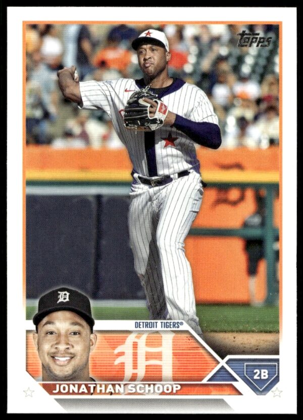 Jonathan Schoop 2023 Topps Series 2 card #603, action pose front view.