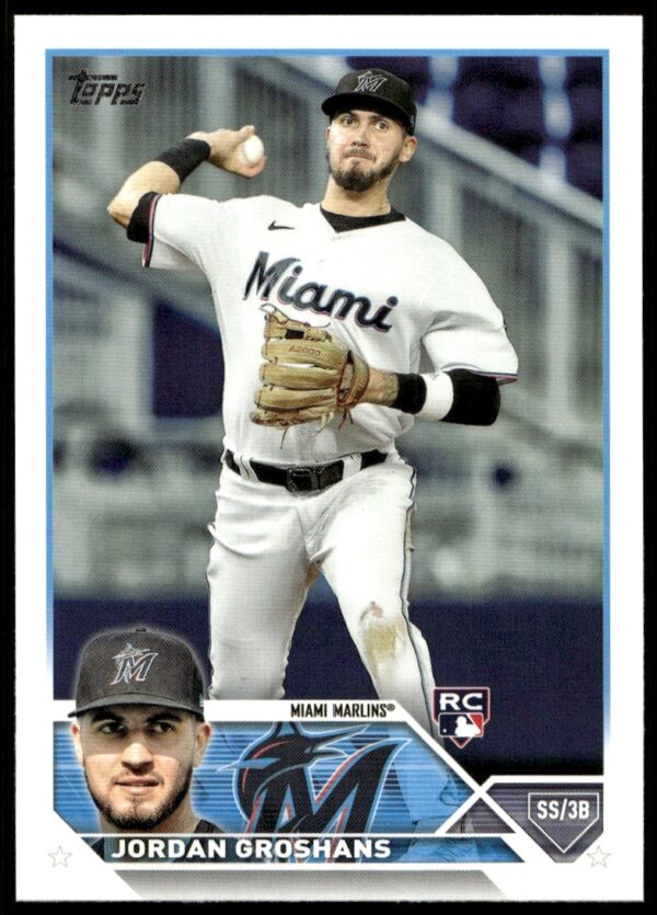 Jordan Groshans 2023 Topps Series 2 baseball card #386, featuring him in uniform.