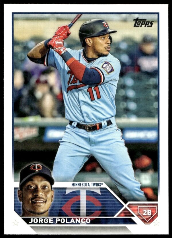 Jorge Polanco 2023 Topps Series 2 card front, featuring vibrant design, card #515.