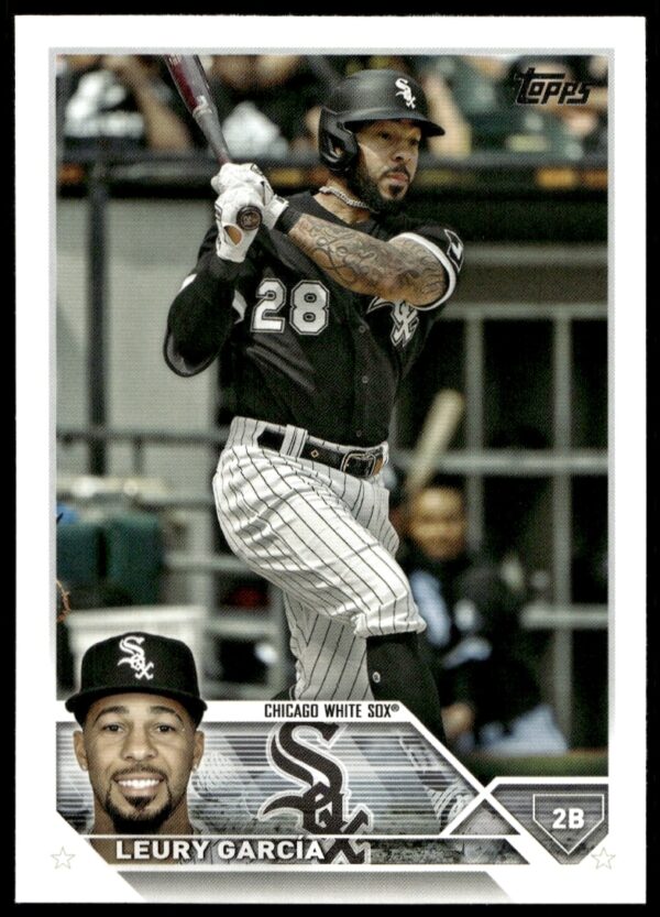 2023 Topps Series 2 Leury Garcia baseball card, #409, front view.