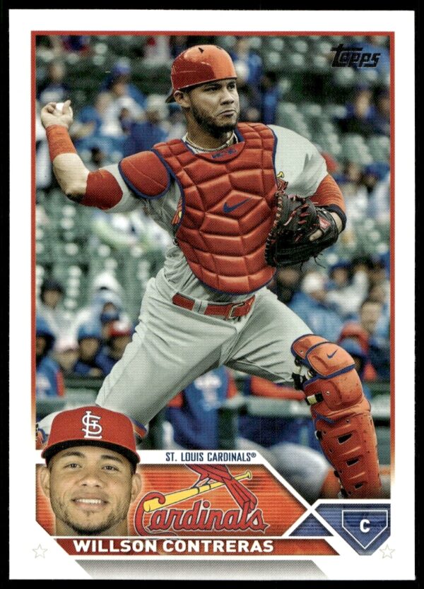 Willson Contreras in Cubs uniform, 2023 Topps Series 2 Card #417 (Front).