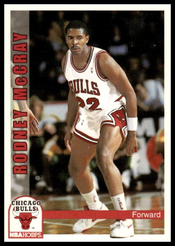 1992-93 Hoops Rodney McCray Basketball Card #362, capturing mid-action on court.