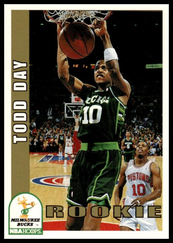 1992-93 Hoops Todd Day Card #416: Rookie Season Athleticism and Competitive Spirit.