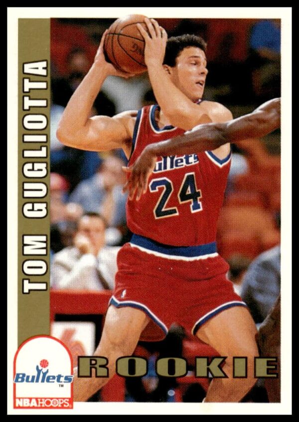 Tom Gugliotta 1992-93 Hoops Series 2 Card #476, showcasing rookie season action.