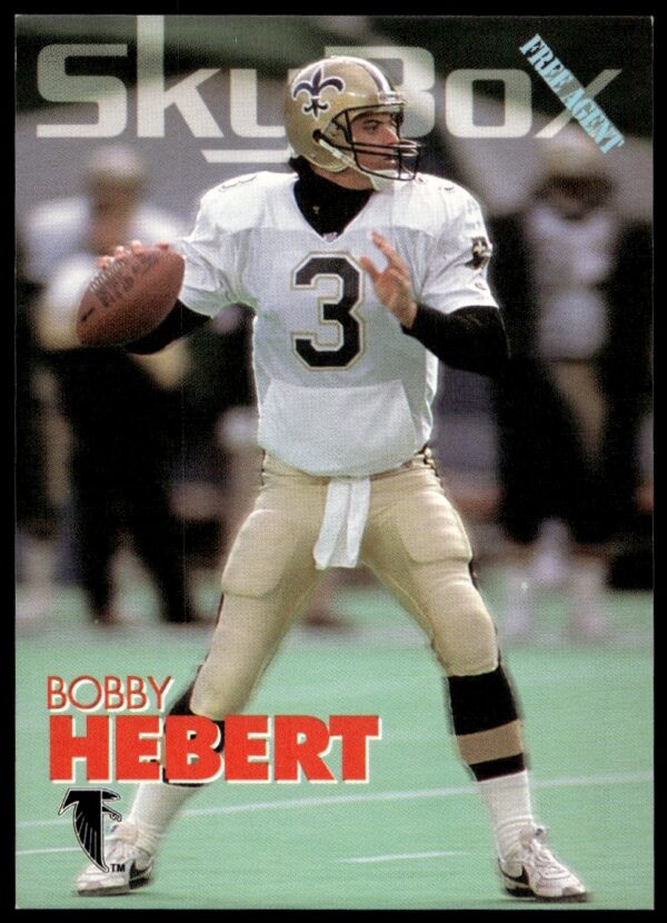 Bobby Hebert 1993 SkyBox Impact #6 football card front, NFL quarterback in action.