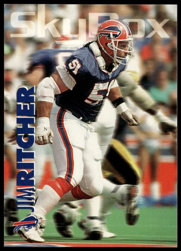 1993 SkyBox Impact Jim Ritcher Football Card #23 Front Photo.