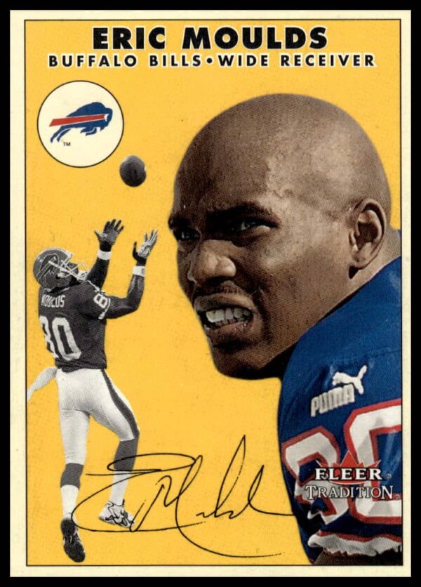 Eric Moulds 2000 Fleer Glossy Football Card #177 in Buffalo Bills Uniform (Front).