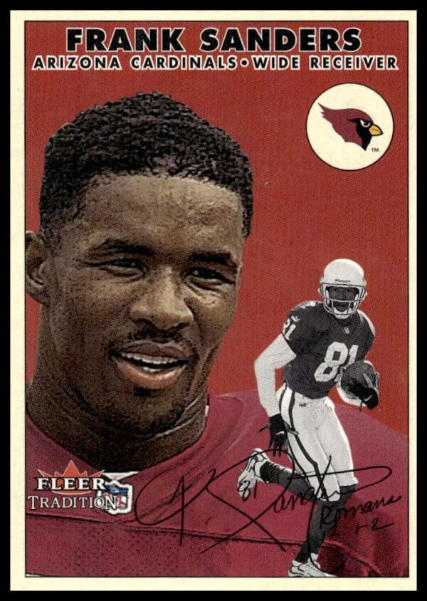 Frank Sanders 2000 Fleer Glossy card #230, Arizona Cardinals uniform (front).