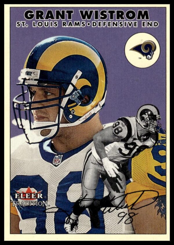 Grant Wistrom 2000 Fleer Glossy Football Card #228 Front Image
