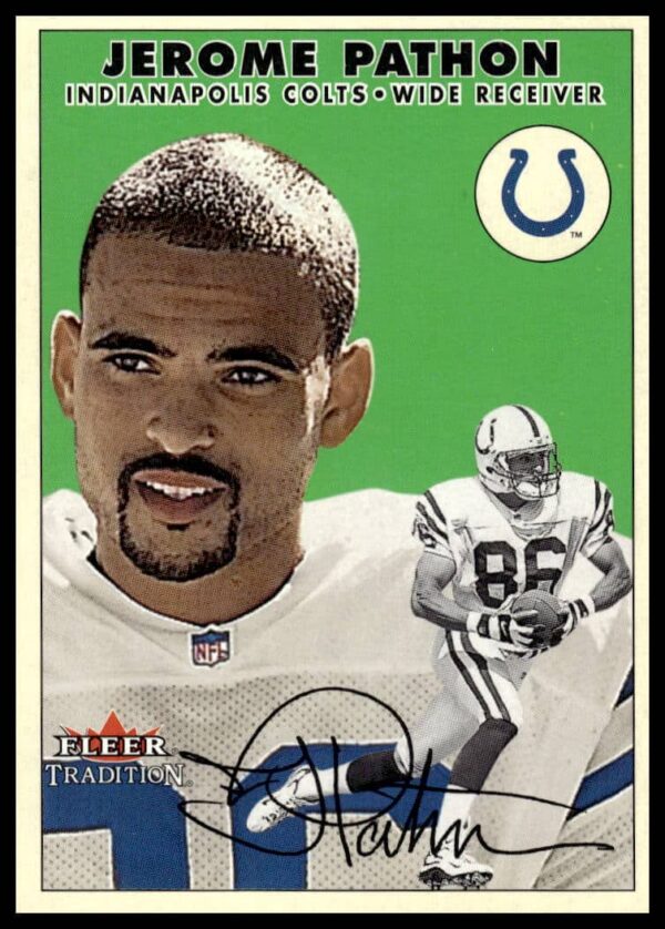 Front of 2000 Fleer Glossy Card #240 showcasing Jerome Pathon in action.