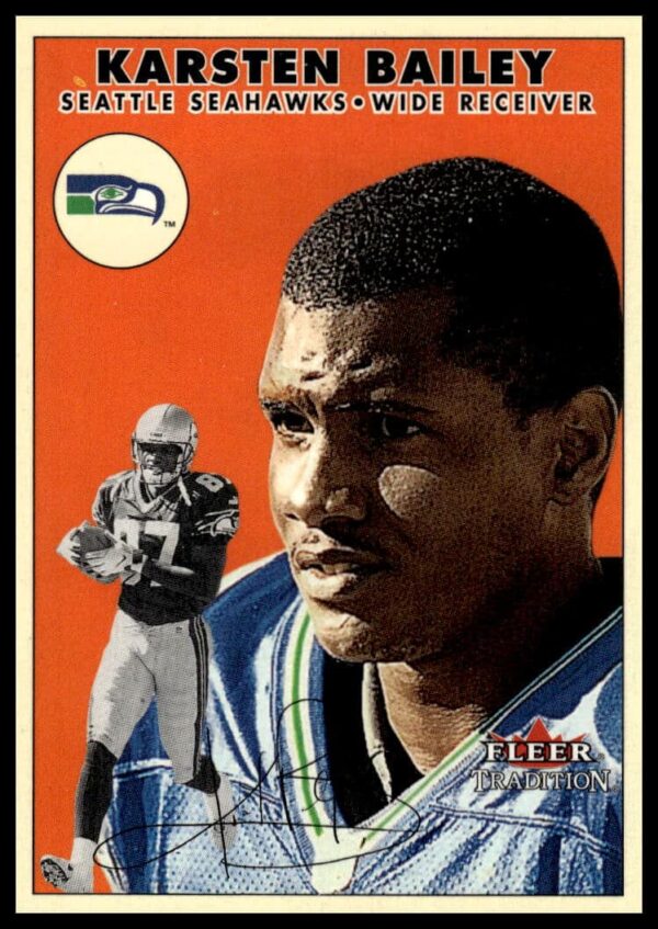 Karsten Bailey 2000 Fleer Tradition Glossy Football Card #213 Front Image