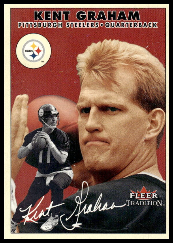 Kent Graham 2000 Fleer Glossy Football Card #289, Quarterback Action Shot.