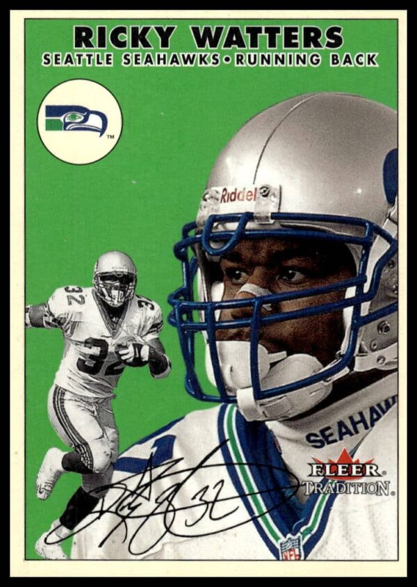 Ricky Watters 2000 Fleer Tradition Glossy Card #226 Front - NFL Collectible.